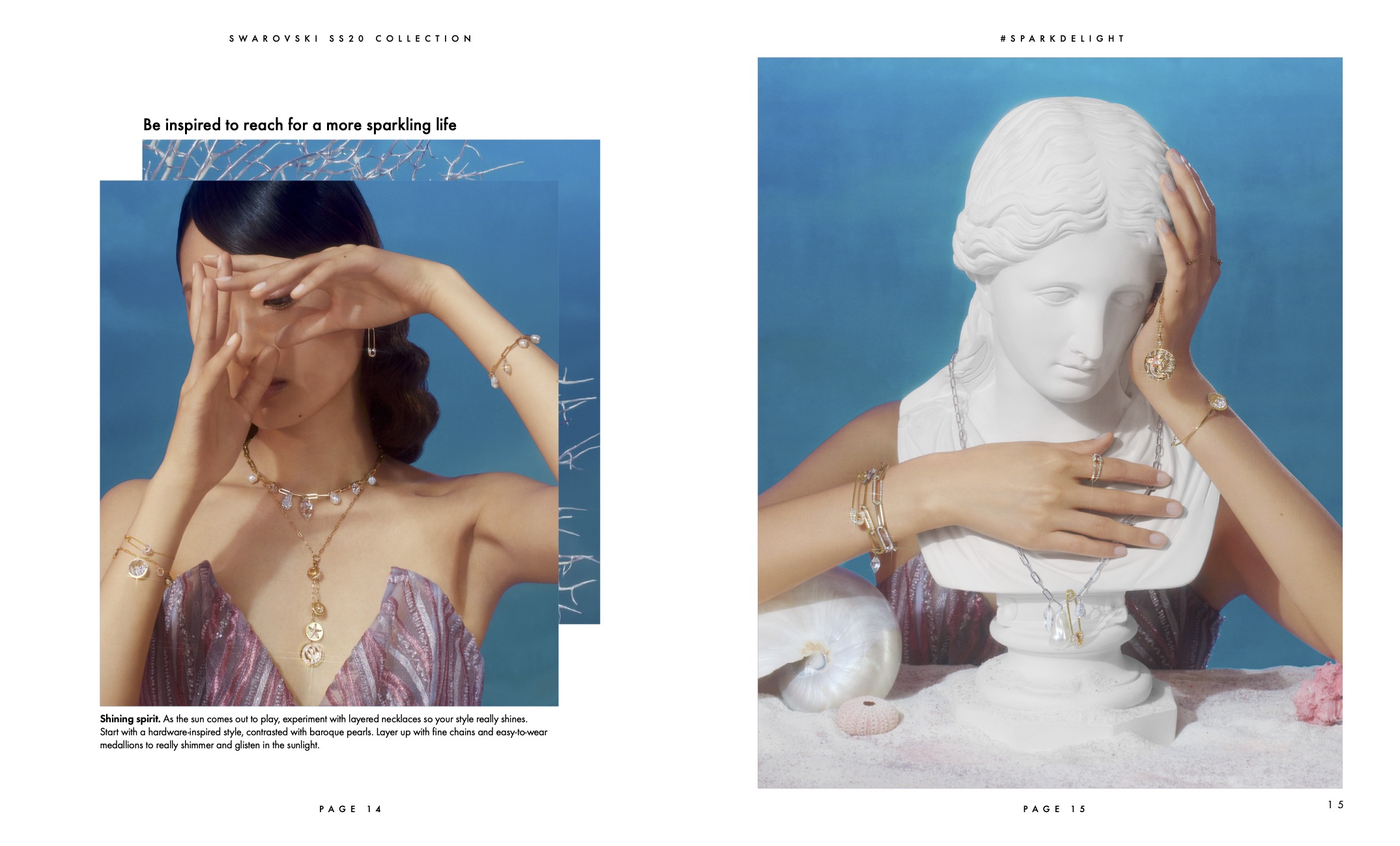 Swarovski SS20 Lookbook grecian