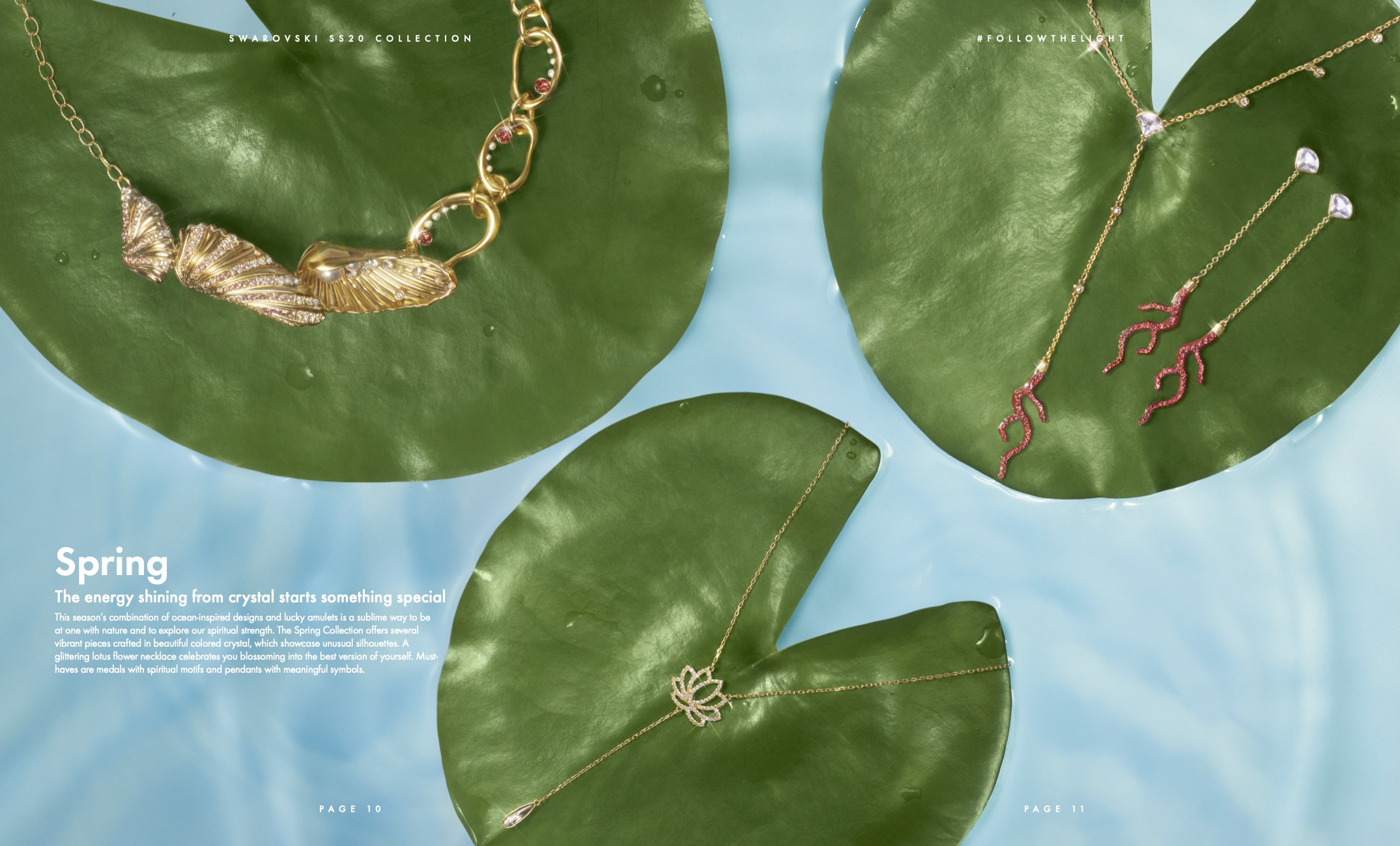 Swarovski SS20 Lookbook lily pads